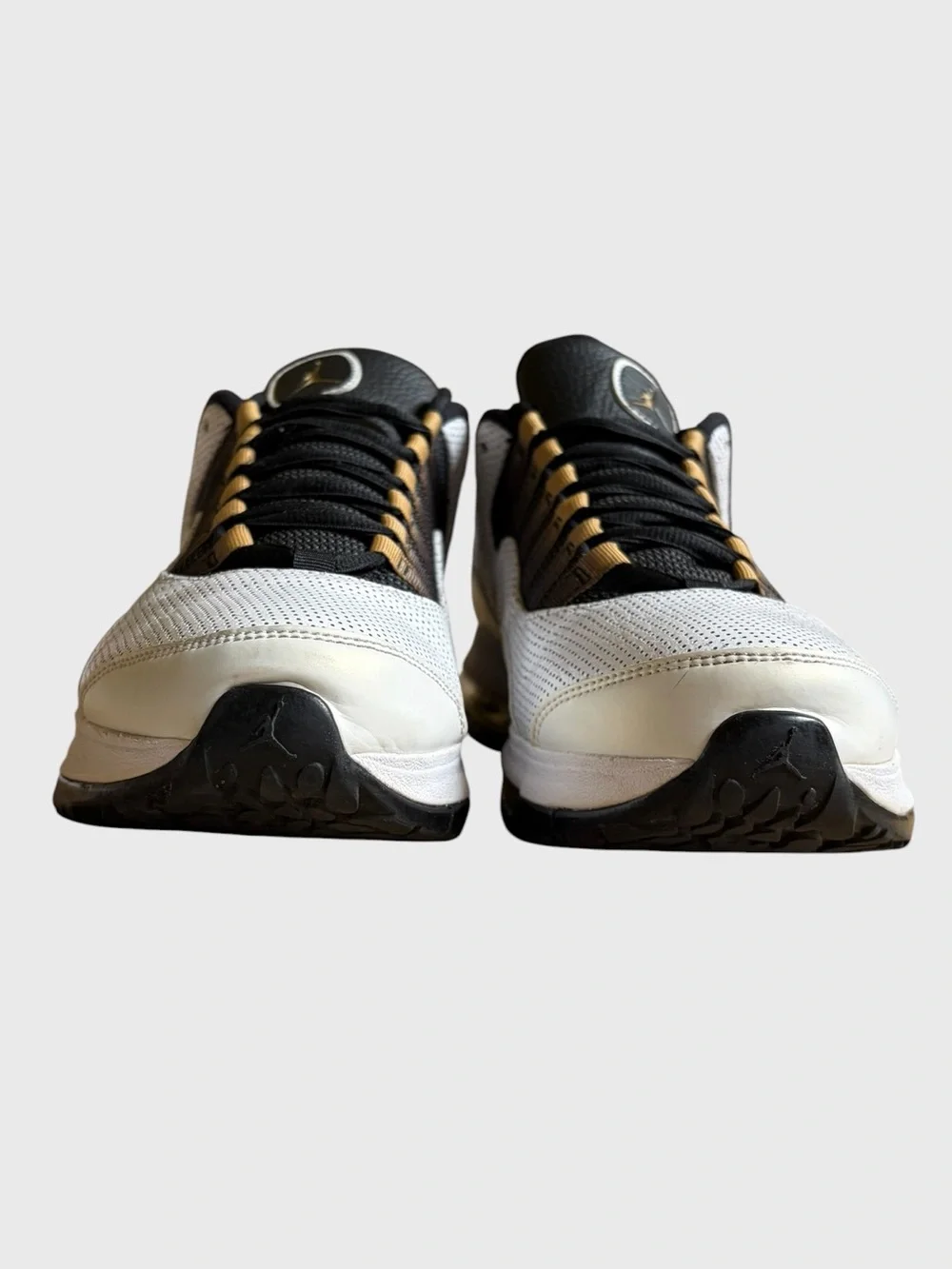 Nike Air Jordan CMFT Air Max 10 LTR Sneakers Men's 10.5 White, Black Gold Retro